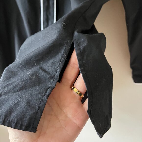 Bob Mackie Sz L Wearable Art Shirt Womens Black Embroidered Western Button Up - Picture 5 of 9